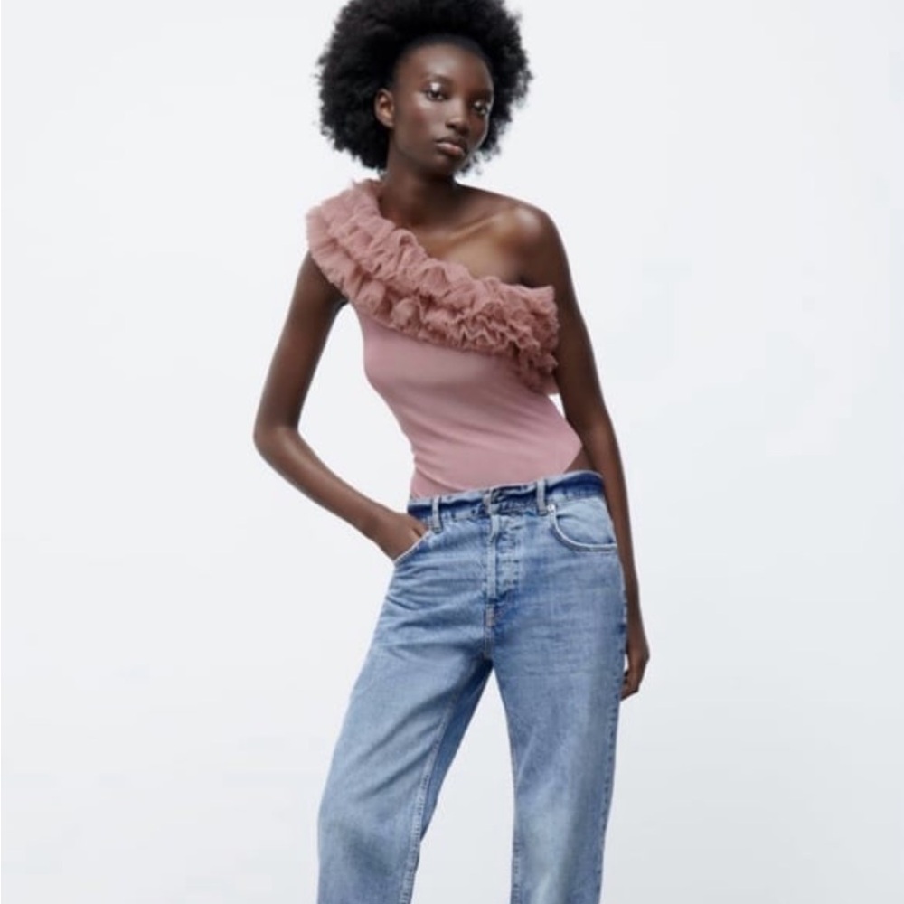 RUFFLED TULLE BODYSUIT - Picture 3 of 11
